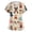 Khaki-A#140526NN, variant on S-5XL Plus Size Womens Scrub Top Stretchy Cartoon Animal Print Nurses Working Uniforms with Pocket V Neck Short Sleeve Scrubs Top