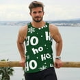 thumbnail image 6 of Logiee Ho Ho Ho A Print Men's Workout Tank Top,Quick Dry Workout Tank Top,Gym Muscle Tee,Fitness Bodybuilding Sleeveless T Shirt-3X-Large, 6 of 7