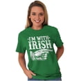 thumbnail image 4 of St Patricks Day I'm With Irish Men's Graphic T Shirt Tees Brisco Brands S, 4 of 6