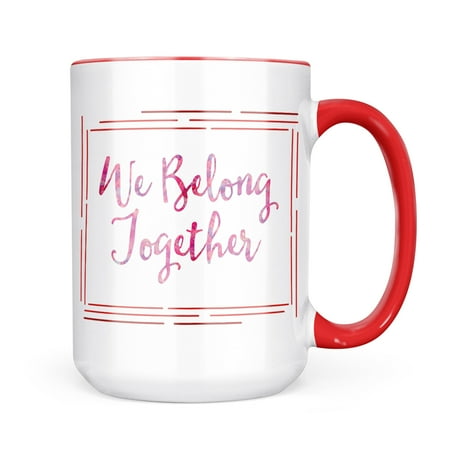

Christmas Cookie Tin We Belong Together Valentine s Day Pink and Purple Watercolor Mug gift for Coffee Tea lovers