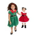 thumbnail image 6 of Toddler Girl Elf Velour Cosplay Dress, Sizes 12M-5T, 6 of 13