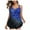 Blue, variant on Azrian Brand-New Swimsuit Women Plus Size Print Swimjupmsuit Swimsuit Beachwear Padded Swimwear