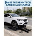 thumbnail image 6 of Wisykoke 2 Pack Low Profile Car Service Ramps, Portable Auto Ramps for Oil Change, Vehicle Maintenance, 8.6" Lift Height, 17° Incline, Anti-Slip Base, Stackable with Handles, 15000lbs GVW Capacity, 6 of 7