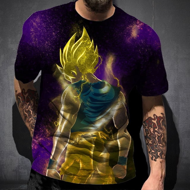 Camiseta de Dragon Ball para hombre, ropa de gran tamaño para bebé, niño, Anime, novedad