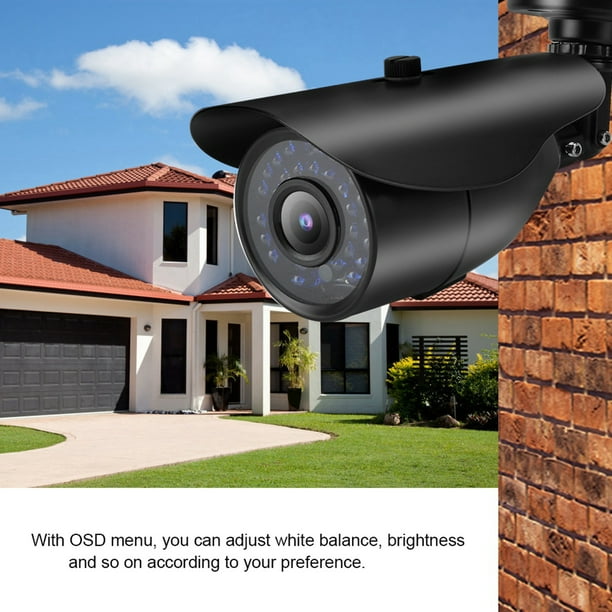 Cámaras De Seguridad, Cámara De Vigilancia Tipo Bala De Instalación Sencilla Con Menú OSD Para Uso En Interiores Y Exteriores Para Seguridad En El Hogar