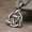Silver A, variant on Men Women Trinity Knot Necklace Stainless Steel Irish Pendant Chain Gift-Silver A