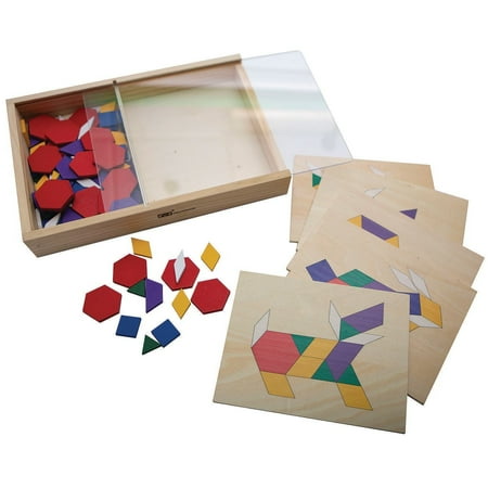 UPC: 0840614113921 | Pattern Blocks and Board Set with 10 Pattern Boards and 100 Tile Blocks