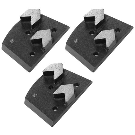 

Kozecal Black Grinding Block Kit 3Pcs Grinding Block Shape 2 Teeth Concrete Sanding Pad Grinder Accessories Floor Grinding Pad