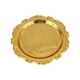 thumbnail image 2 of Bandeja de metal dorado con relieve | Recipiente decorativo para postres, aperitivos y joyas | Organizador de mesita de noche | Decoración del hogar de 7,87 pulgadas, 2 of 6