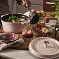 thumbnail image 3 of Staub Cast Iron 4-qt Round Dutch Oven - Peony Pink, 3 of 10