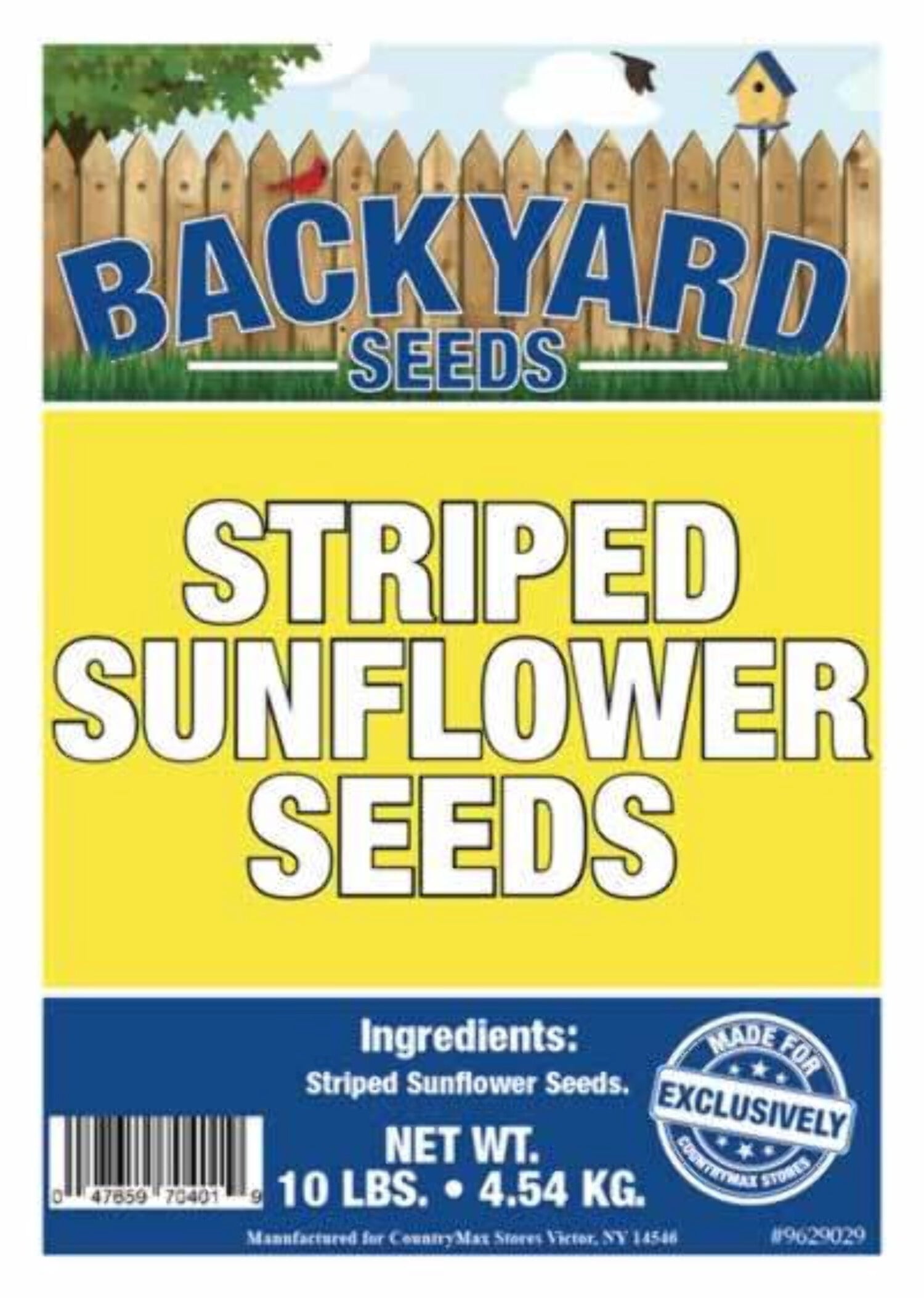 Backyard Seeds Striped Sunflower