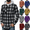 Gray, variant on Frnrwgo Men's Plaid Hooded Shirt Jacket Lightweight Breathable Button Up Casual for Daily Outdoor