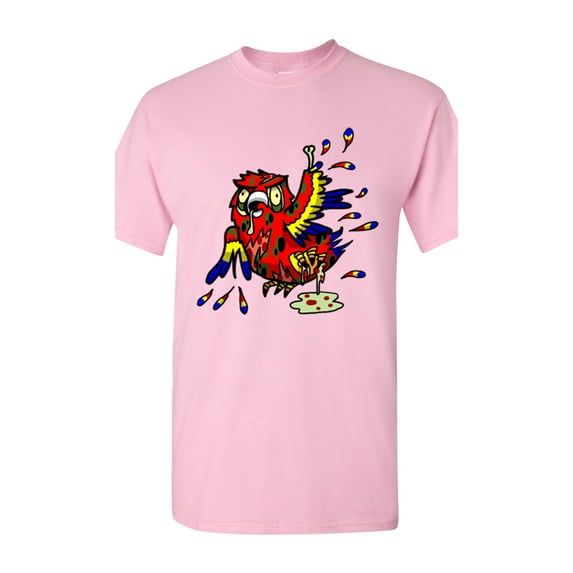 Zombie Parrot Undead Animals Adult DT T-Shirt Tee