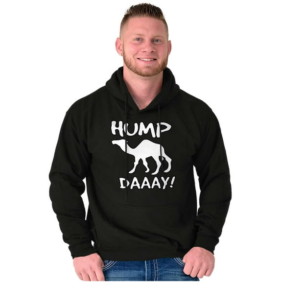 Hump Day Funny Wednesday Camel Gym Unisex Plus Fleece Graphic Hoodie Brisco Brands 2X