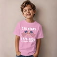 thumbnail image 2 of XAOFW Kids Patriotic Graphic T-Shirts Fourth Of July Short Sleeve Casual T Shirt For Girls Boys Youth Comfortable Tee Holiday Celebration Stylish Tops, 2 of 5