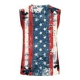 thumbnail image 4 of VBTAPA Mens 4th July USA Flag Tank Top Sleeveless Novelty Graphic Tees Independence Day Casual Patriotic Tops White L, 4 of 6