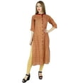 thumbnail image 6 of Bimba Women Button-Down Printed Kurta Kurti Printed Indian Formal Blouse Gift, 6 of 8