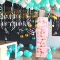 thumbnail image 3 of Cajas para baby shower, decoración de fiesta, 4 cajas de globos transparentes, decoración con letras Abanopi Rosa/BABY, 3 of 7