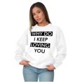 thumbnail image 4 of Anti Valentines Day Love Stinks Women Crewneck Sweatshirt Brisco Brands S, 4 of 6