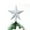 Silver 4E3, variant on Qonioi Glittering Christmas Tree Topper Star, 7.8-Inch Shiny Powder Five-Pointed Tree Top Decoration for Xmas Holiday Party, Decorative Hanging Star Ornament
