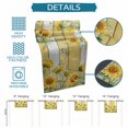 thumbnail image 6 of Sunflower Table Runner 90 Inches, Summer Eucalyptus Botanical Floral Yellow Wood Bed Runner Dresser Scarves Tabletop for Indoor Outdoor Parties/Ceremony/Banquet, 13" x 90", 6 of 9
