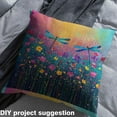 thumbnail image 2 of Castle Fairy Floral Dragonfly Fabric by the Yard 1 Yard,Chic Flower Home Decor Fabric by the Yard,Mother'S Day Gifts Room Decor Fabric by the Yard,Luxury Teens Bedroom Decor, 2 of 6