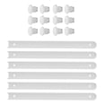 thumbnail image 3 of 3 Sets Plastic Drawer Slides Drawer Replacement Parts Drawer Rails Drawer Track Rails, 3 of 4