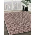 thumbnail image 3 of Ahgly Company Machine Washable Indoor Rectangle Industrial Modern Chestnut Brown Area Rugs, 7' x 10', 3 of 7