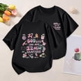 thumbnail image 1 of iTNHFP T-Shirt Décontracté à Manches Courtes pour Filles, Imprimé Dessin Animé, Col Rond, Confortable 7073, 1 of 3