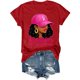 thumbnail image 4 of MHFRRA Camiseta Informal de Manga Larga con Estampado y Cuello Redondo, Sudadera deportiva, Suave, Cómoda y Moderna, Ideal para Uso Diario y Actividades de Ejercicio Ligero. Rojo, 4 of 4