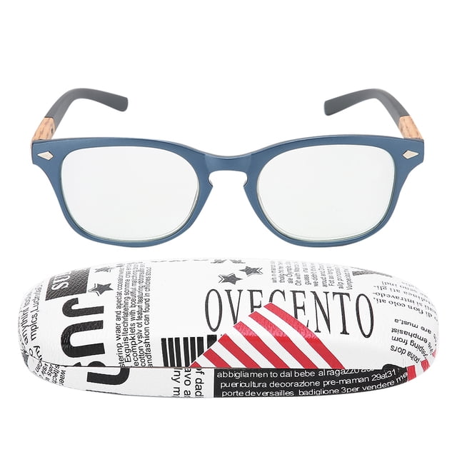 Gafas de lectura unisex modernas y portátiles con visión clara para hombres y mujeres (+100 azules)