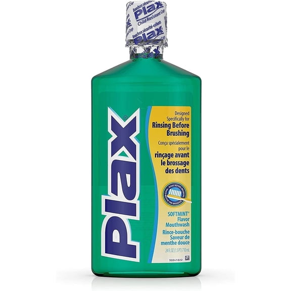 Plax Dental Rinse Soft Mint 24 oz (Pack of 3) E11