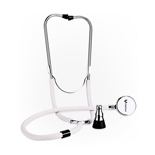 Estetoscopio Plus, Doble Cabezal Intercambiable - VitalCare Color Perla