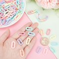 140pcs Acrylic Linking Rings 7 Colors Quick Link Connectors U-Shaped ...