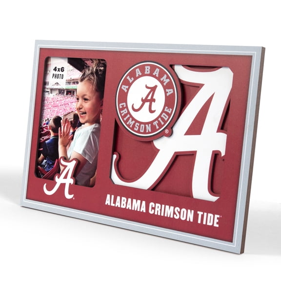 Alabama Crimson Tide 3D Logo Picture Frame