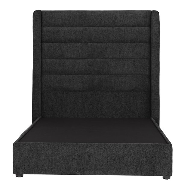Cabecera Matrimonial Polar + Base Cama Negro