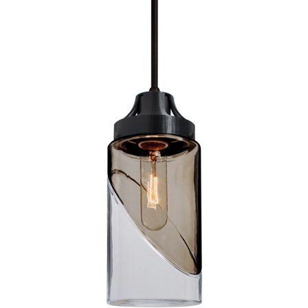 Besa Lighting - Blink - 1 Light Cord Pendant-Black Finish-Transparent