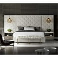 thumbnail image 2 of Maklaine Contemporary 163" Tufted King Panel Bed in Quartz Finish, 2 of 2