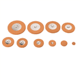 thumbnail image 2 of 125 Pcs Professional Leather Tenor Saxophone Pads Orange Sax Pads Replacement Woodwind Musical Instruments Parts, 2 of 8