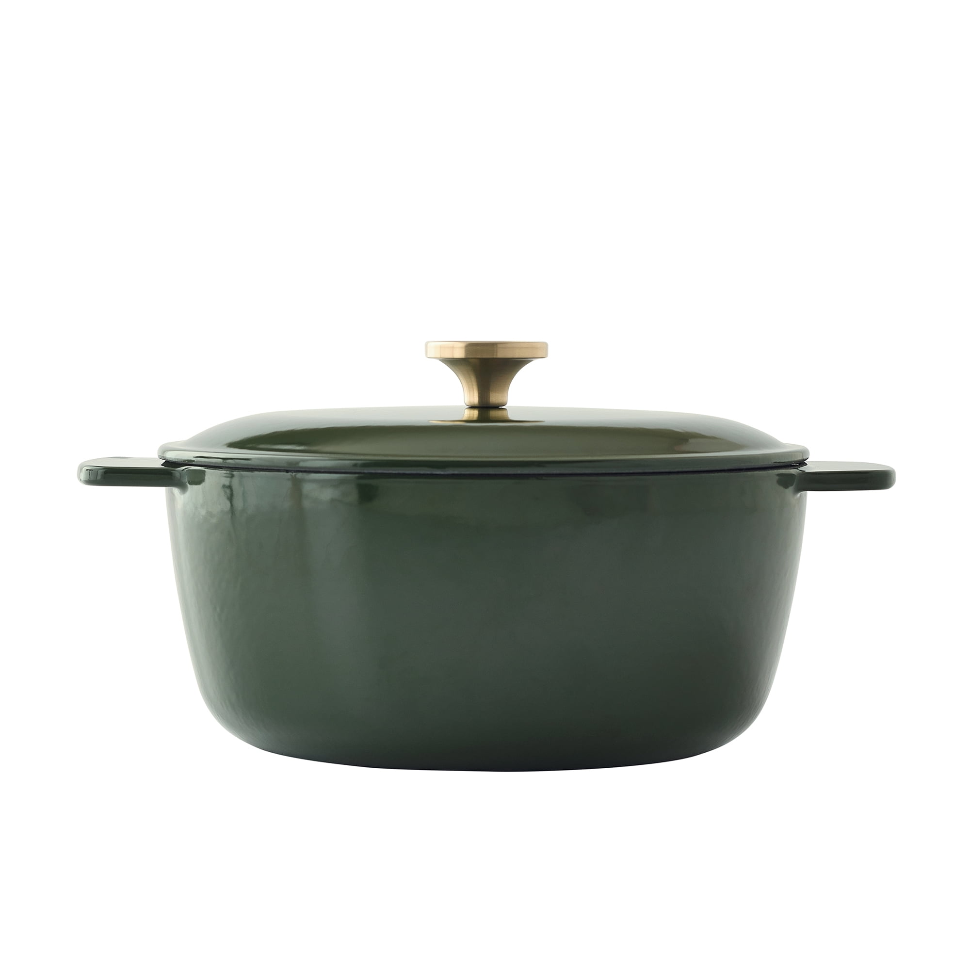 Better Homes & Gardens Green Enameled Cast Iron Dutch Oven with Lid, 5 Quart