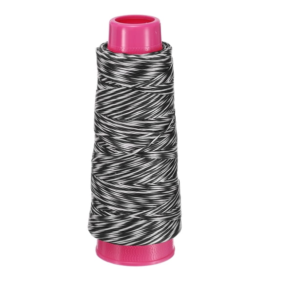 Uxcell Archery Bow String Serving Thread, 0.03" Dia Durable Bowstring Thread Accessories 131 Yard/120M & 1600D PE & White/Black-Fitting For(Tying Peep Sight Nock/Compound/Recurve Bow)