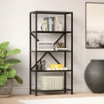 thumbnail image 2 of Evelyn&Zoe Etta 63" Tall Rectangular Bookcase, Blackened Bronze, 2 of 8