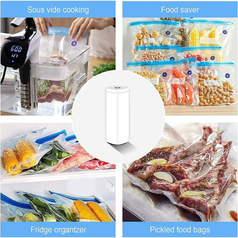 20 Bags Food Storage Vacuum Seal Storage Bags with Hand Pump for Sous Vide  cooking or freezer storage