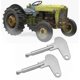 thumbnail image 3 of 2X Ignition Keys Tractor Tractor Vintage Excavator Truck Ignition Lock Key, 3 of 5