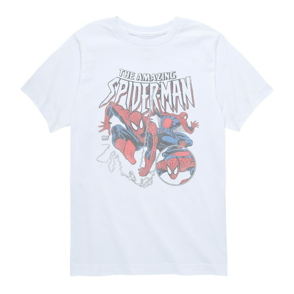 Spider-Man - Spider-Man Web Circle - Youth Boys Short Sleeve Graphic T-Shirt