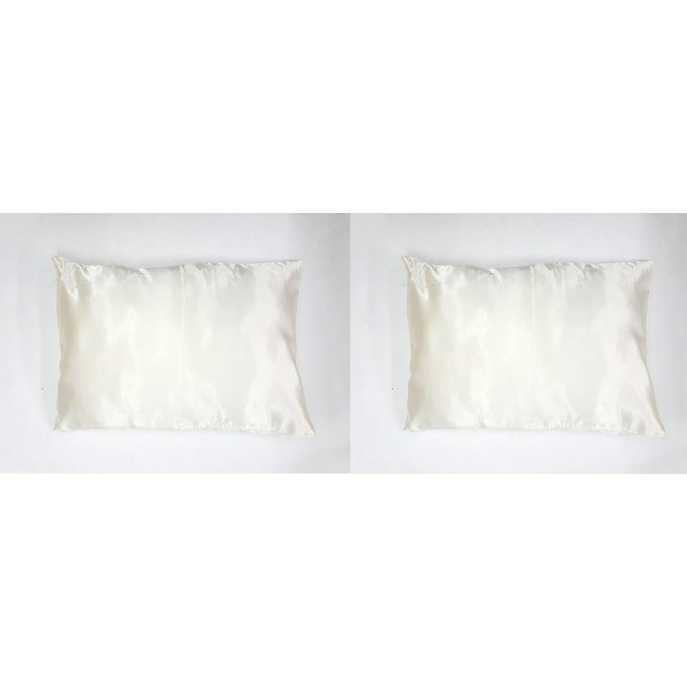 2 Packs Toddler Travel Pillow Case Pillowcases Quality Satin, Side