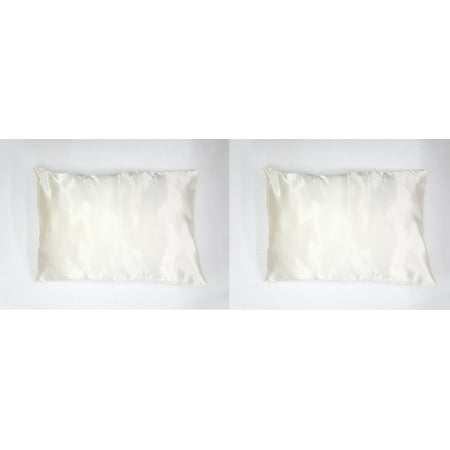 2 Packs Toddler Travel Pillow Case Pillowcases Quality Satin, Side Zipper (Best Travel Pillow For Long Flights)
