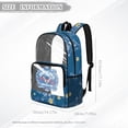 thumbnail image 6 of SEANATIVE Kids See Through Backpack Clear Transparent Bag School Bookbag Stylish Daypack PVC Rucksacks for Elementary Middle High School Student, American Flag Butterfly 1776-2026 250 Years, 6 of 7