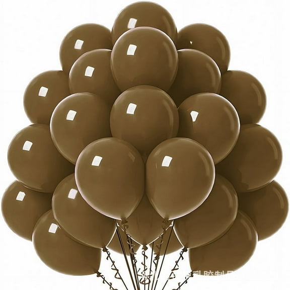 Nvzi-a Matte Balloons 10 inch, 60 Pcs Latex Party Balloons Helium Quality for Birthday Graduation Baby Shower Baseball Nautical Wedding Party Decorations ，Dark Khaki