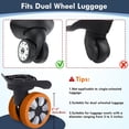 thumbnail image 4 of Fundas para ruedas de equipaje Dinheiro, paquete de 8 fundas para ruedas de maletas para la mayoría de los juegos de maletas con 8 ruedas giratorias, funda de silicona para ruedas giratorias de, 4 of 7